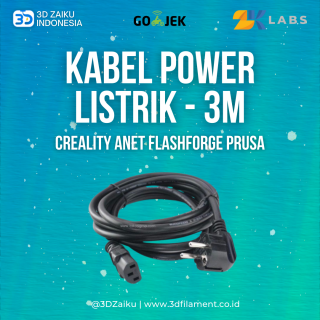 Kabel Power Listrik 3 Meter 3D Printer Creality Anet Flashforge Prusa